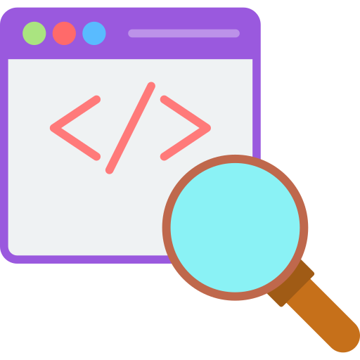 revisión de código icono gratis