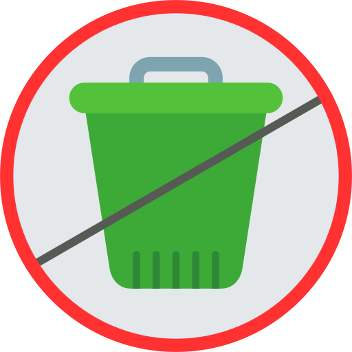 Zero waste icono gratis