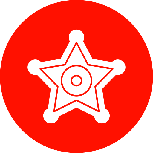 insignia del sheriff icono gratis