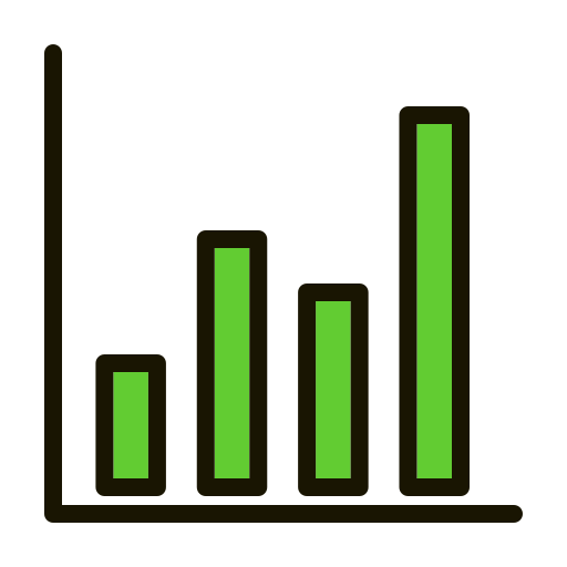 gráfico de barras icono gratis