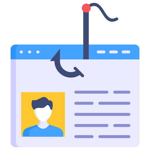 suplantación de identidad icono gratis