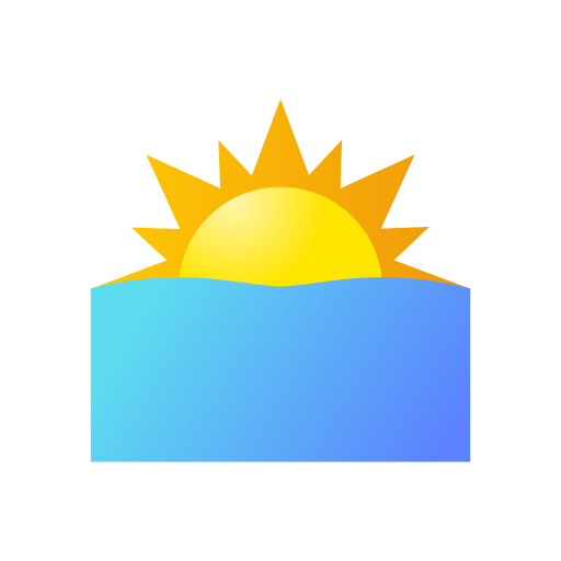 puesta de sol icono gratis