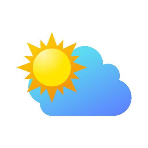 Sun cloud Generic gradient fill icon
