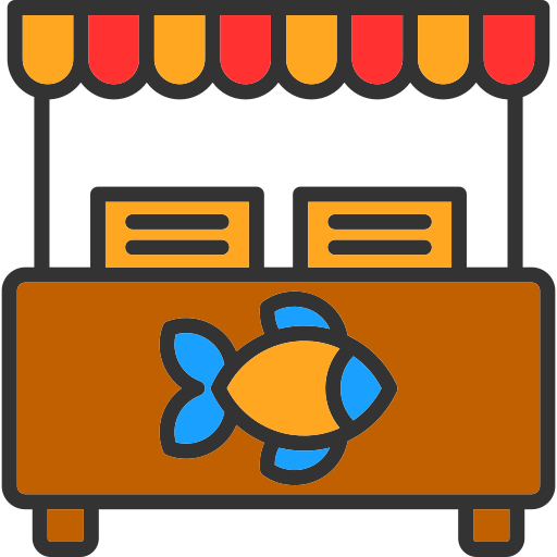 pescadería icono gratis