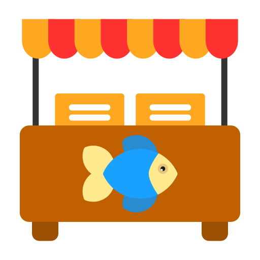 pescadería icono gratis