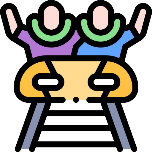 montaña rusa icono gratis