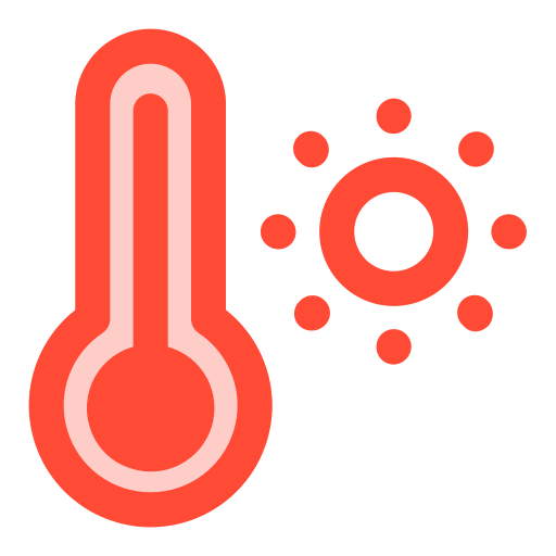 alta temperatura icono gratis