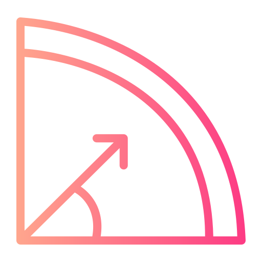 Protractor Generic Gradient Outline Icon