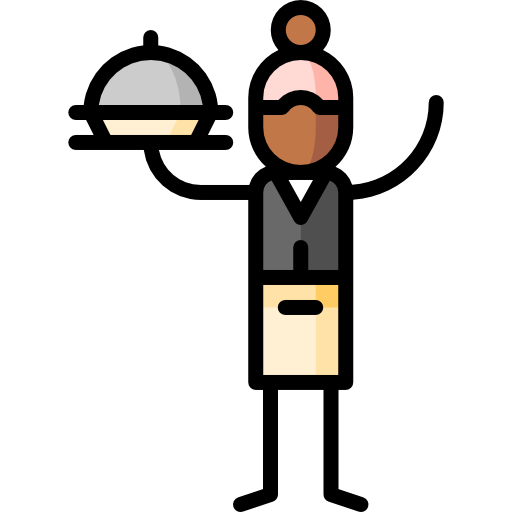 people serving food clipart