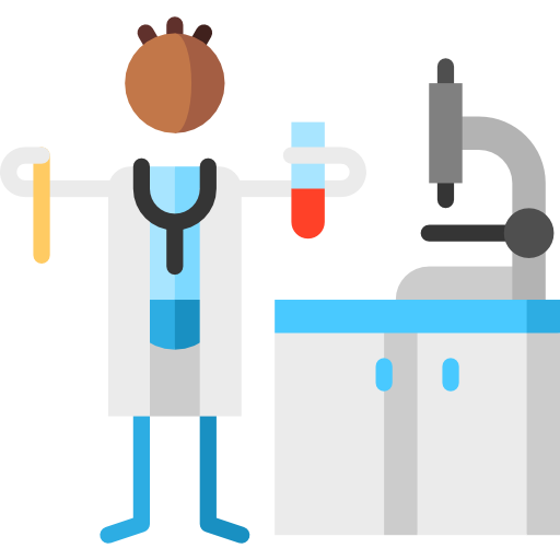 técnico de laboratorio icono gratis