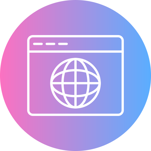 Website icon Generic gradient fill