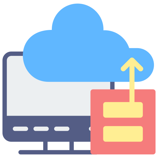 almacenamiento en la nube icono gratis