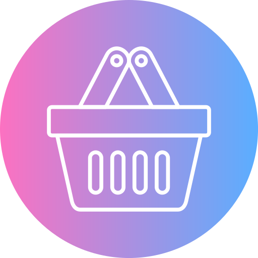 Shopping baskets Generic gradient fill icon