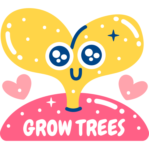 plantación de árboles gratis sticker