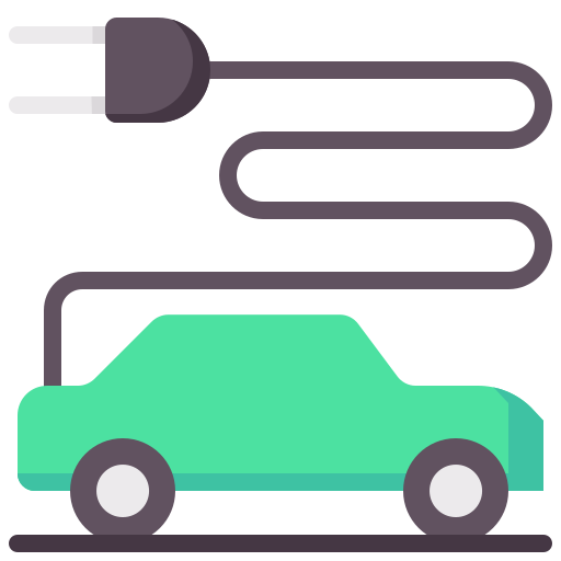 coche eléctrico icono gratis