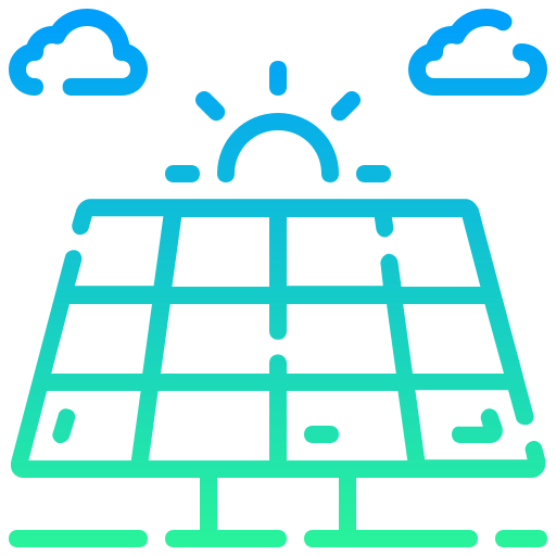 paneles solares icono gratis