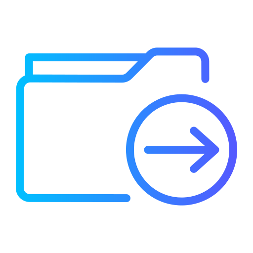 Folder Generic gradient outline icon