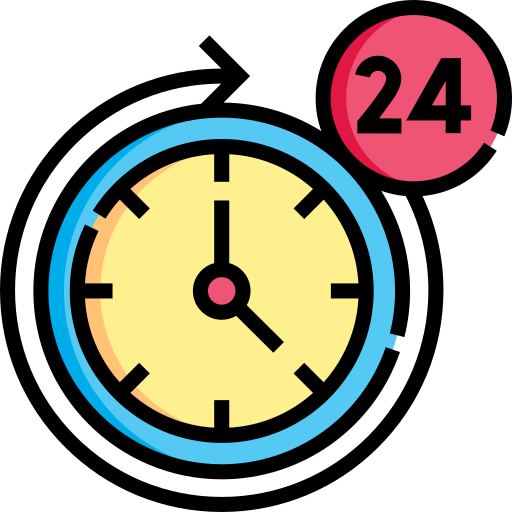 24 hours free icon