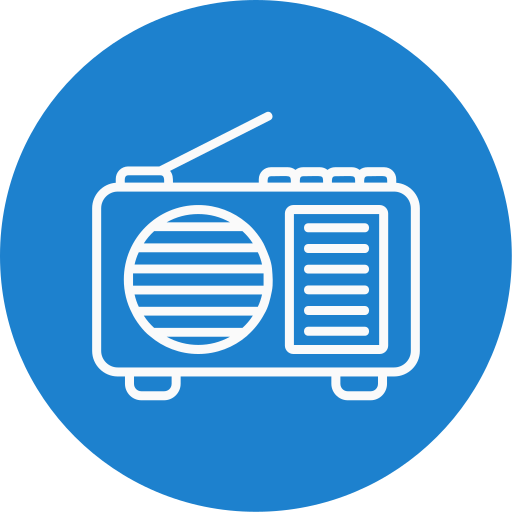 Radio Generic color fill icon