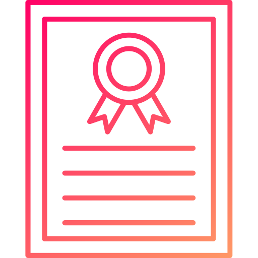 certificado icono gratis