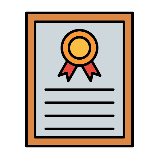 certificado icono gratis