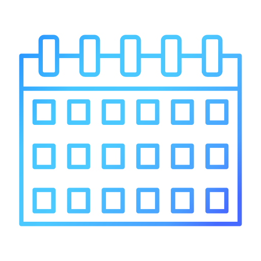 Calendar Generic gradient outline icon