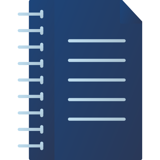 Notebook Generic gradient fill icon