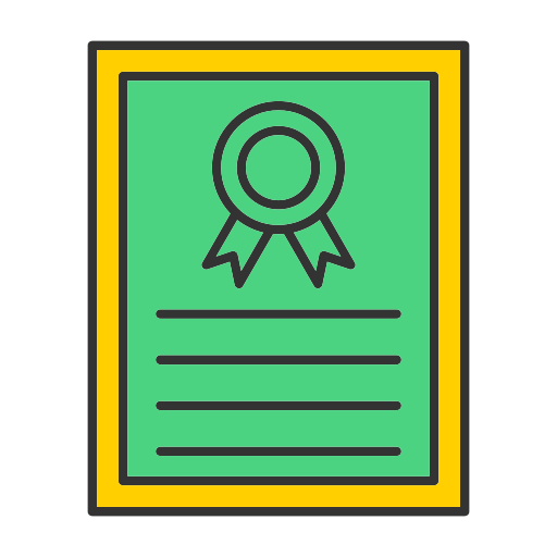 certificado grátis ícone