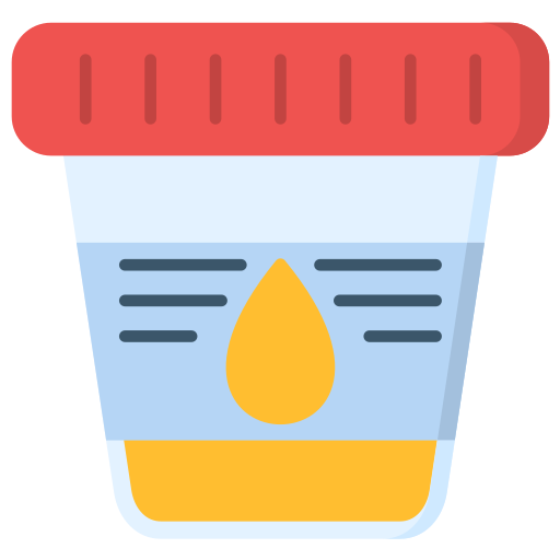 Urine test Generic color fill icon