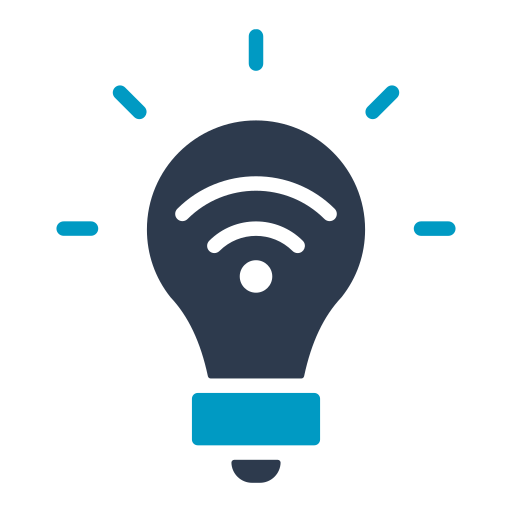 Smart bulb free icon