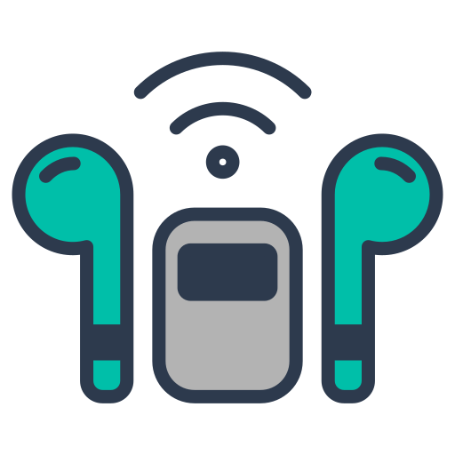 Auriculares inalámbricos icono gratis