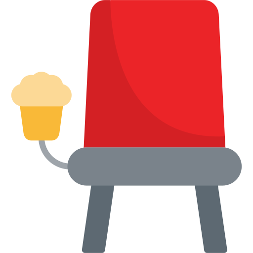 Cinema Seat Generic color fill icon