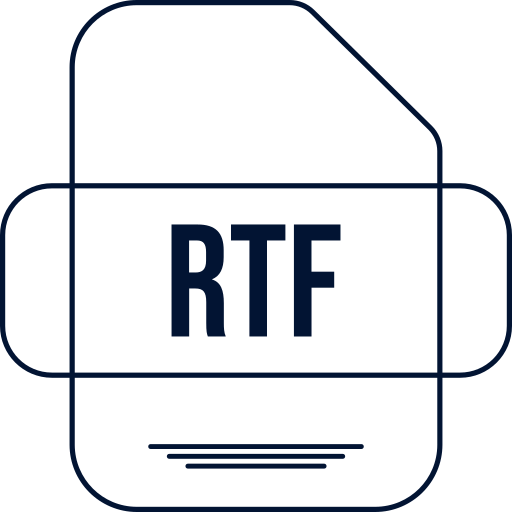 rtf Icône gratuit rtf Icône gratuit