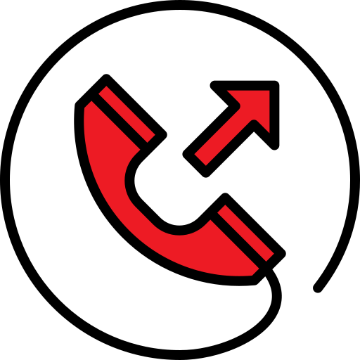 Outgoing call Generic color lineal-color icon