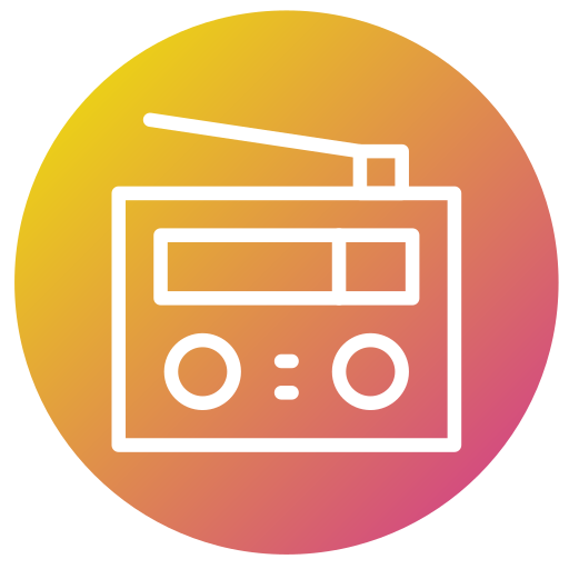 Radio Generic gradient fill icon