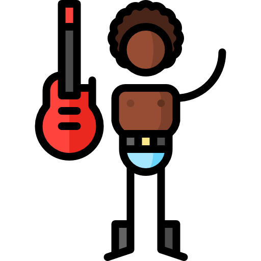 guitarrista icono gratis