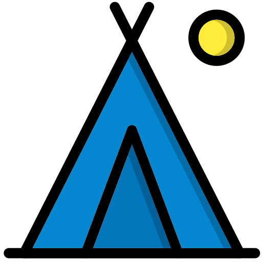 캠핑 무료 아이콘