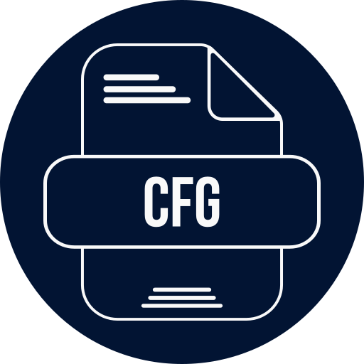 archivo cfg icono gratis