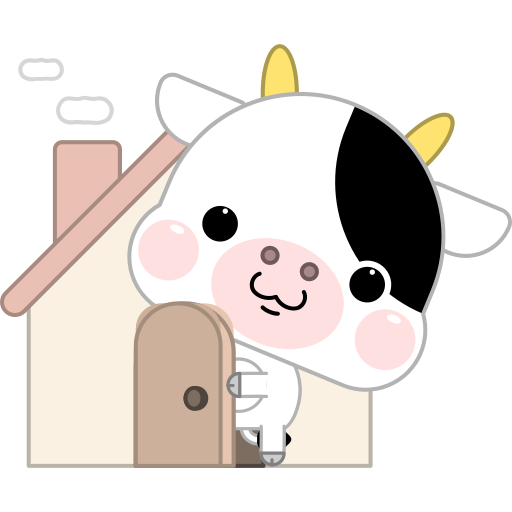 vache gratuit sticker