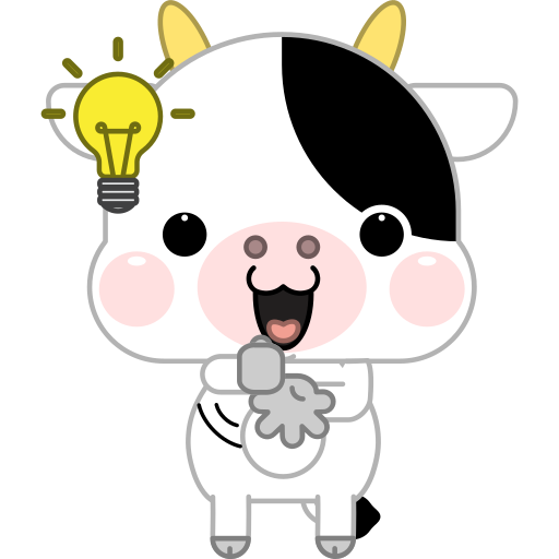 vaca gratis sticker