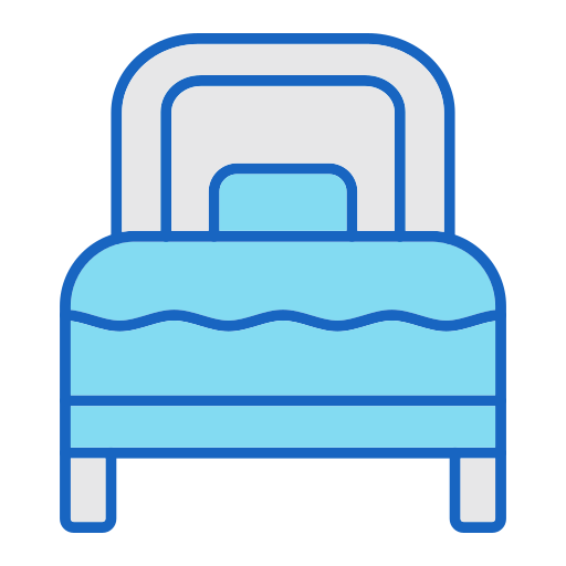 cama individual icono gratis