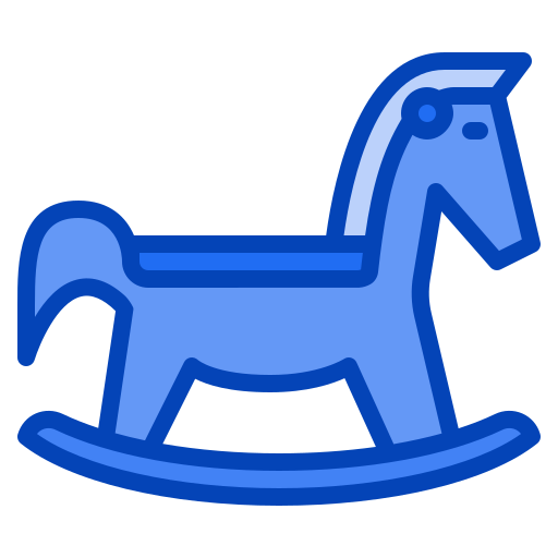 caballo mecedora icono gratis