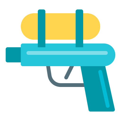 pistola de agua icono gratis