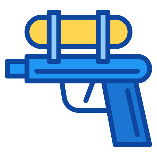 pistola de agua icono gratis