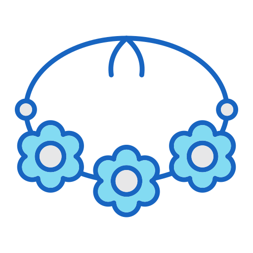 collar de flores icono gratis