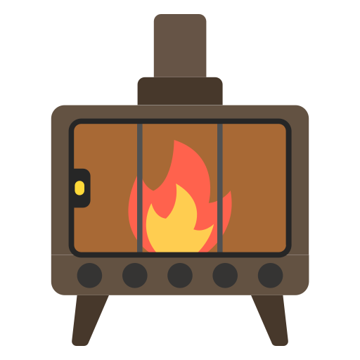 Fireplace Generic color fill icon