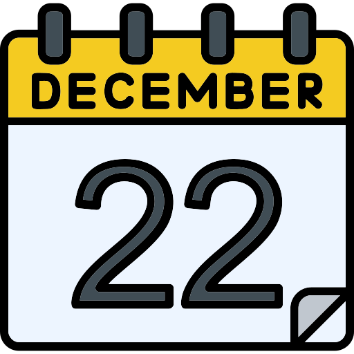 December Generic color lineal-color icon