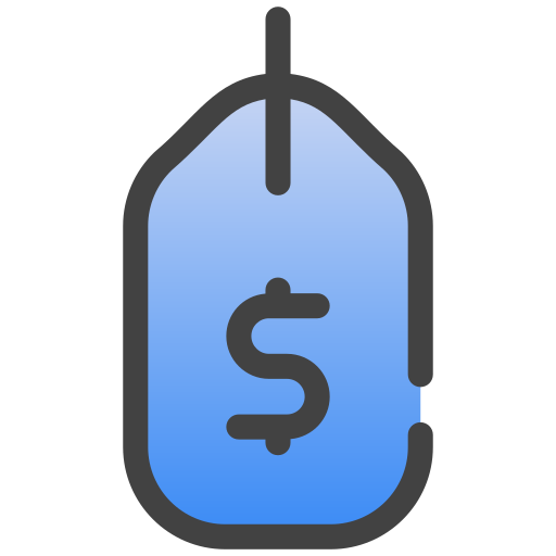 etiqueta de precio icono gratis