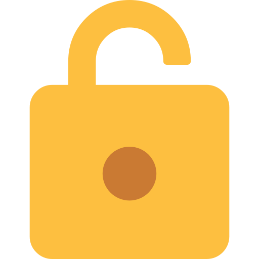 Unlock Generic color fill icon