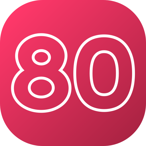 80 kostenlos Icon 80 kostenlos Icon
